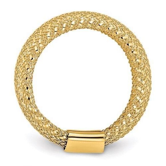 14K Gold Stretch Ring by Leslies Jewelry - Picture 2 of 6